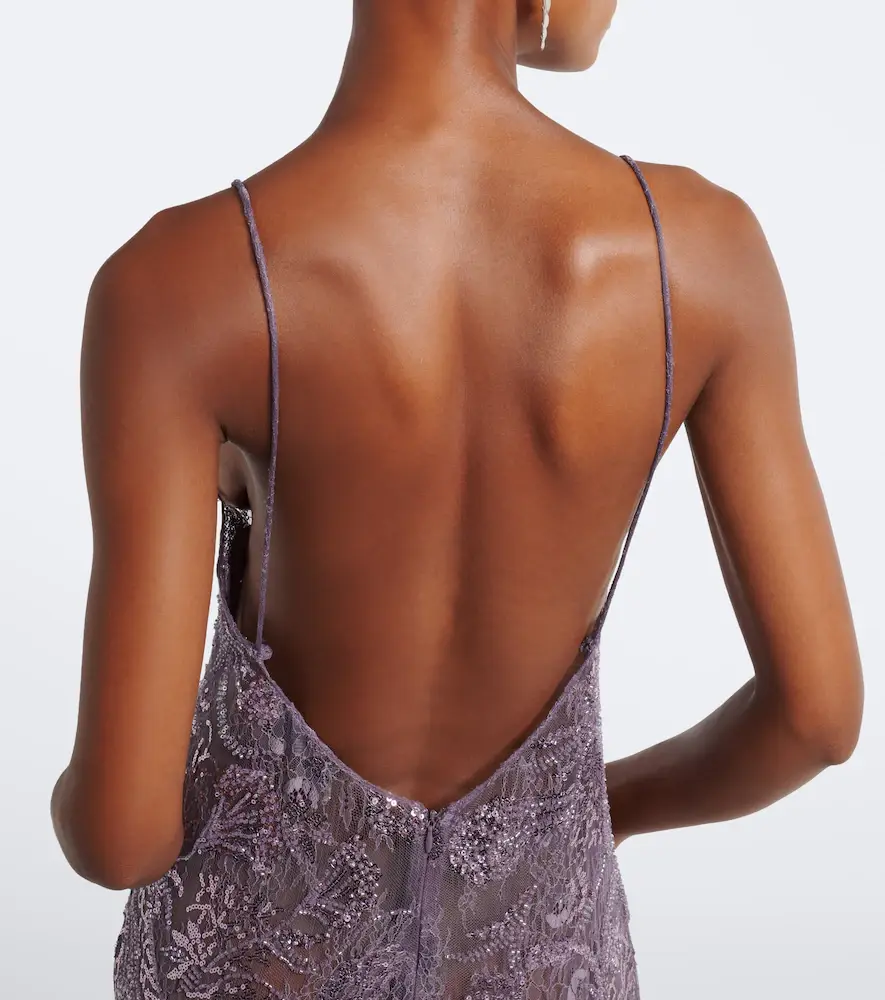 The New Arrivals Ilkyaz Ozel Claudie sequined lace gown | Thumbnail 6 The New Arrivals Ilkyaz Ozel Claudie sequined lace gown | Thumbnail 6