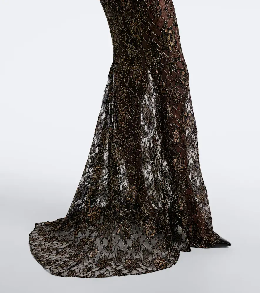The New Arrivals Ilkyaz Ozel Evelyne lace bustier gown | Thumbnail 2