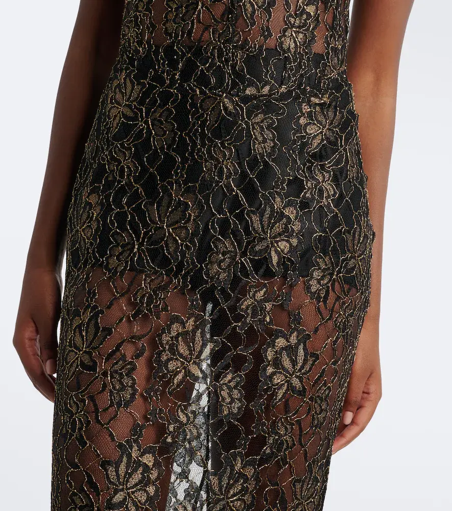 The New Arrivals Ilkyaz Ozel Evelyne lace bustier gown | Thumbnail 5