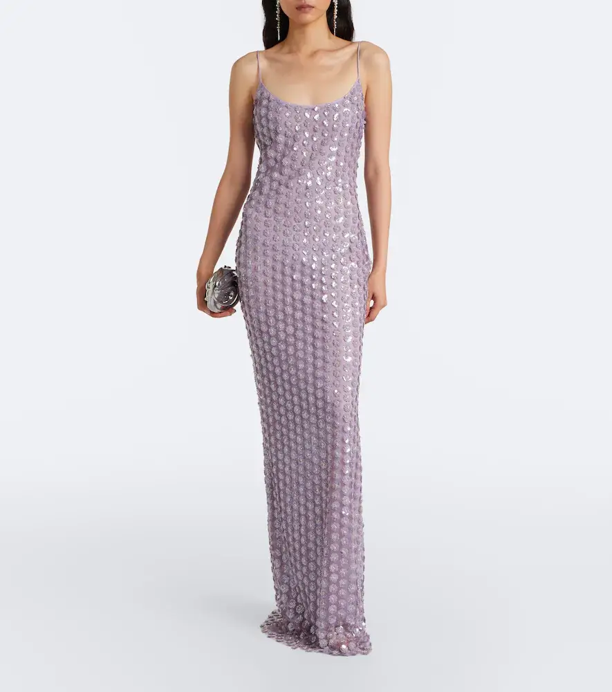 The New Arrivals Ilkyaz Ozel Sequined tulle gown | Thumbnail 2