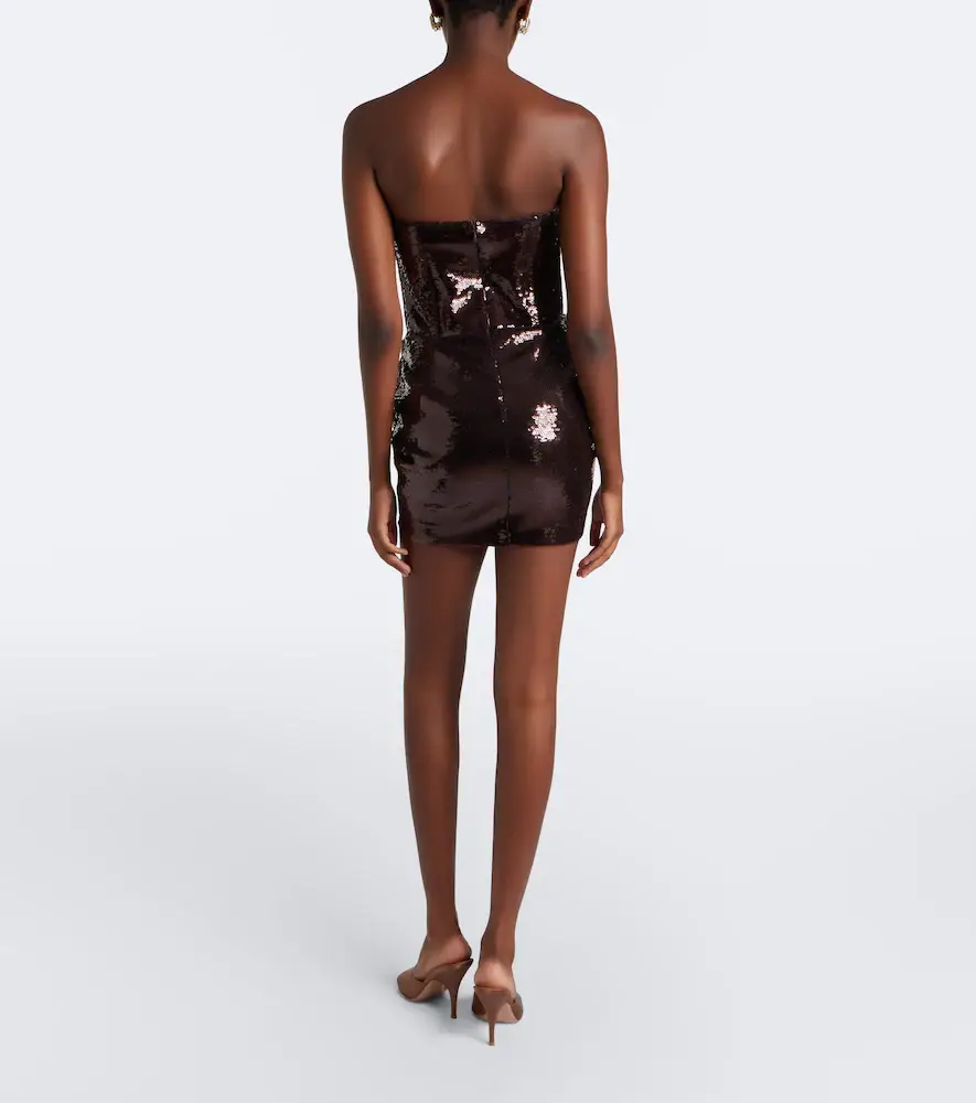 The New Arrivals Ilkyaz Ozel Sequined draped corset dress | Thumbnail 3 The New Arrivals Ilkyaz Ozel Sequined draped corset dress | Thumbnail 3