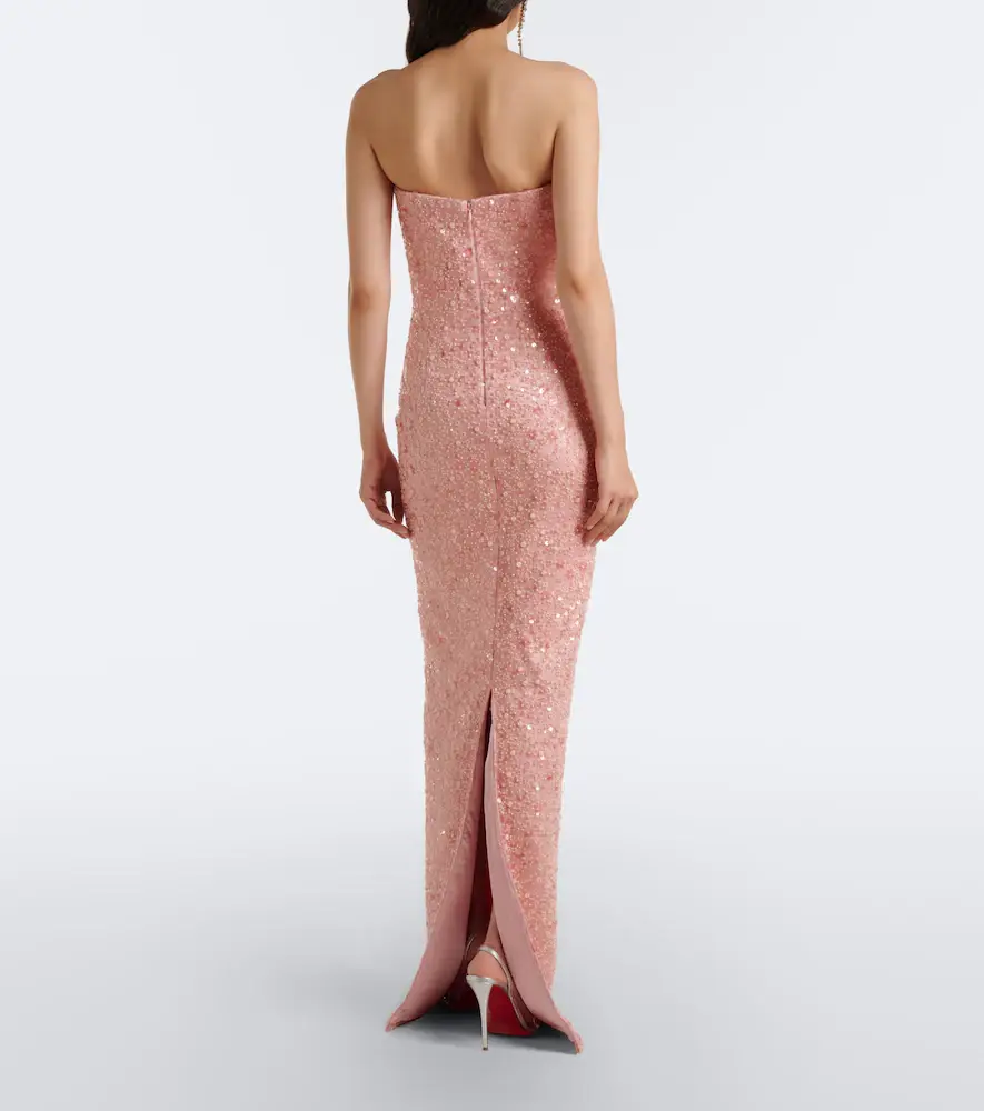 The New Arrivals Ilkyaz Ozel Nara sequined strapless gown | Thumbnail 3 The New Arrivals Ilkyaz Ozel Nara sequined strapless gown | Thumbnail 3