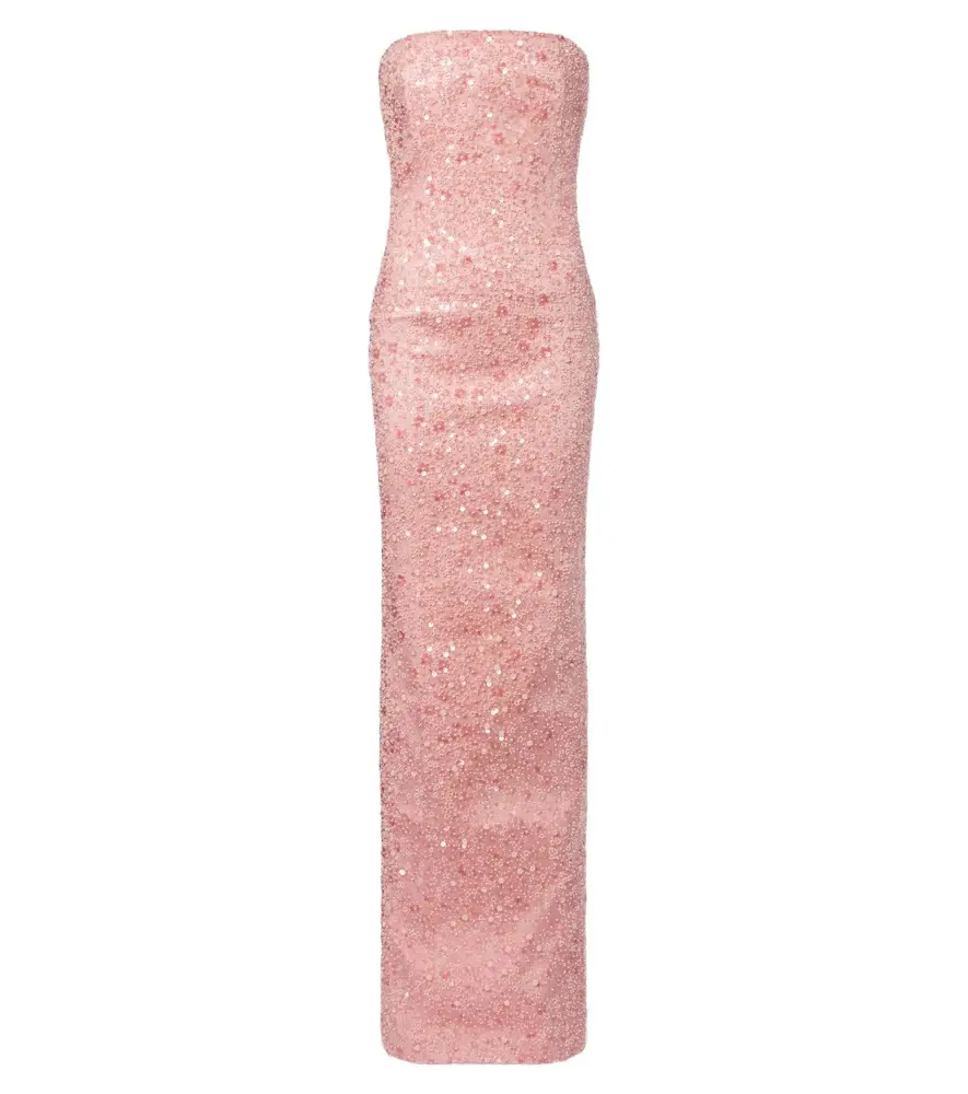 Nara sequined strapless gown Nara sequined strapless gown