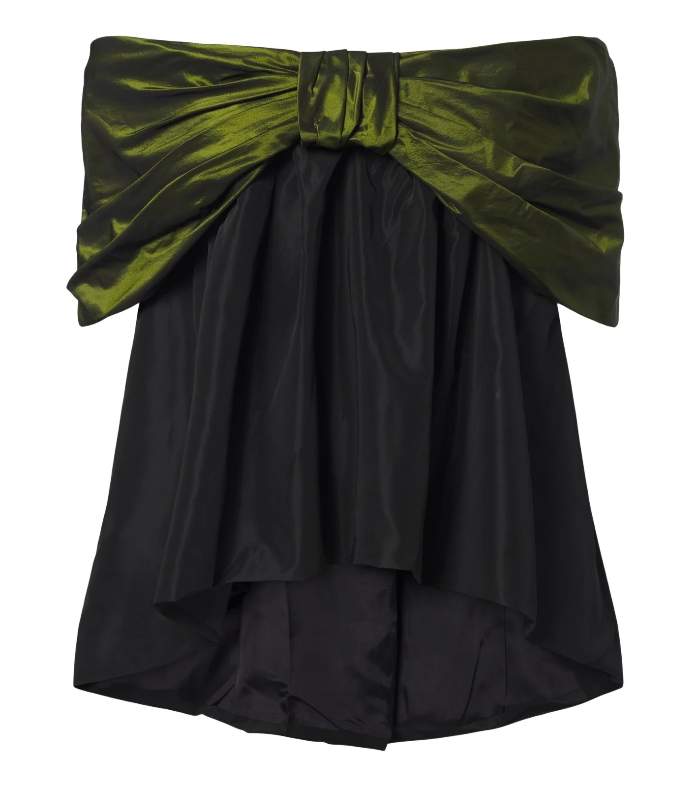 Bow-detail taffeta top Bow-detail taffeta top