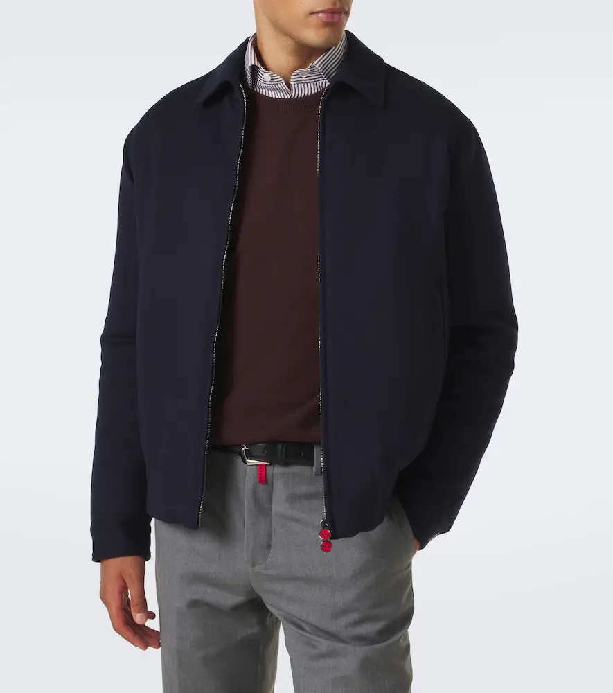 Kiton Wool bomber jacket | Thumbnail 7 Kiton Wool bomber jacket | Thumbnail 7