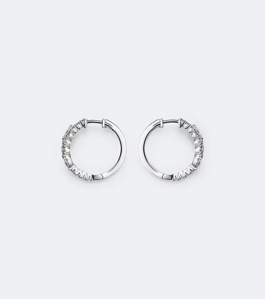 Bucherer Fine Jewellery Diamond Twist 18kt white gold earrings with diamonds | Thumbnail 2 Bucherer Fine Jewellery Diamond Twist 18kt white gold earrings with diamonds | Thumbnail 2