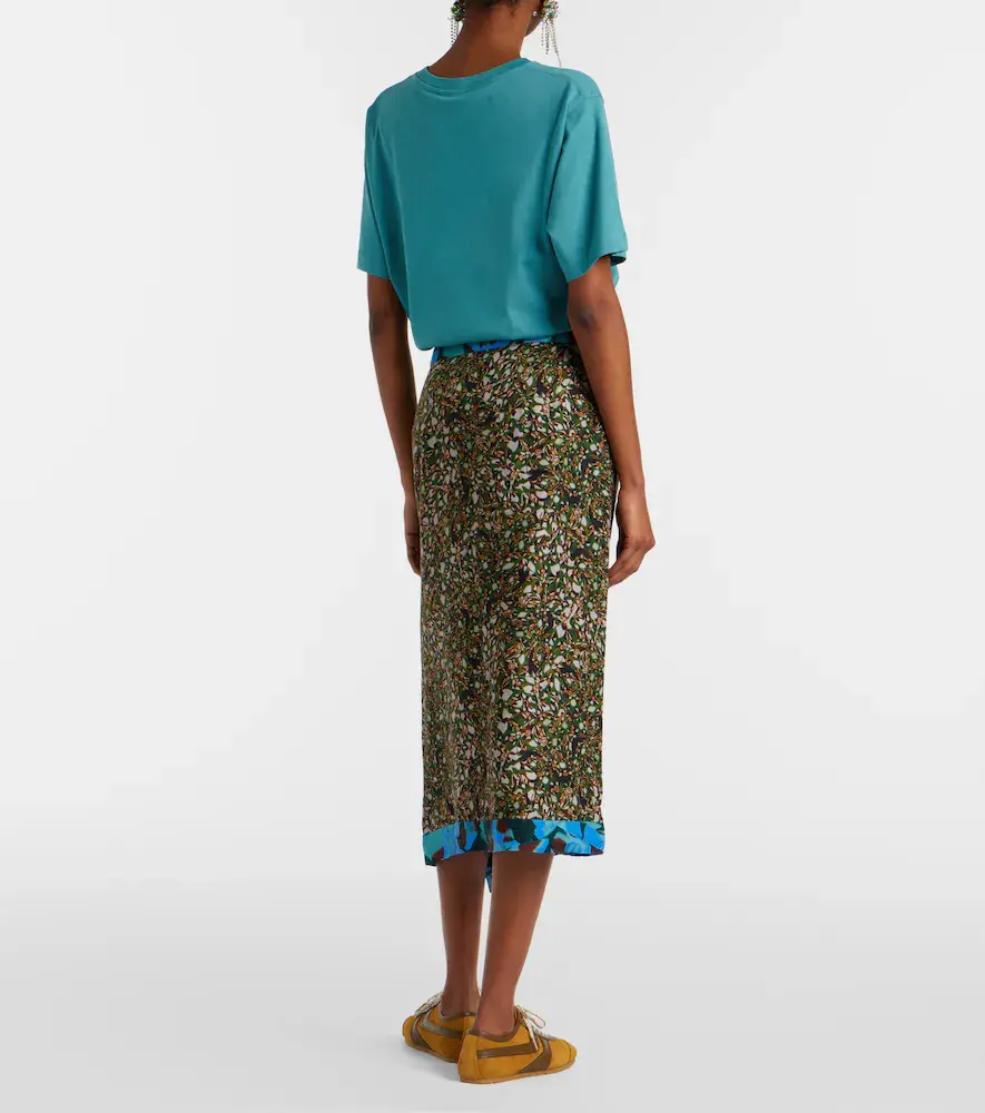 Dries Van Noten Printed ruffled midi skirt | Thumbnail 4 Dries Van Noten Printed ruffled midi skirt | Thumbnail 4