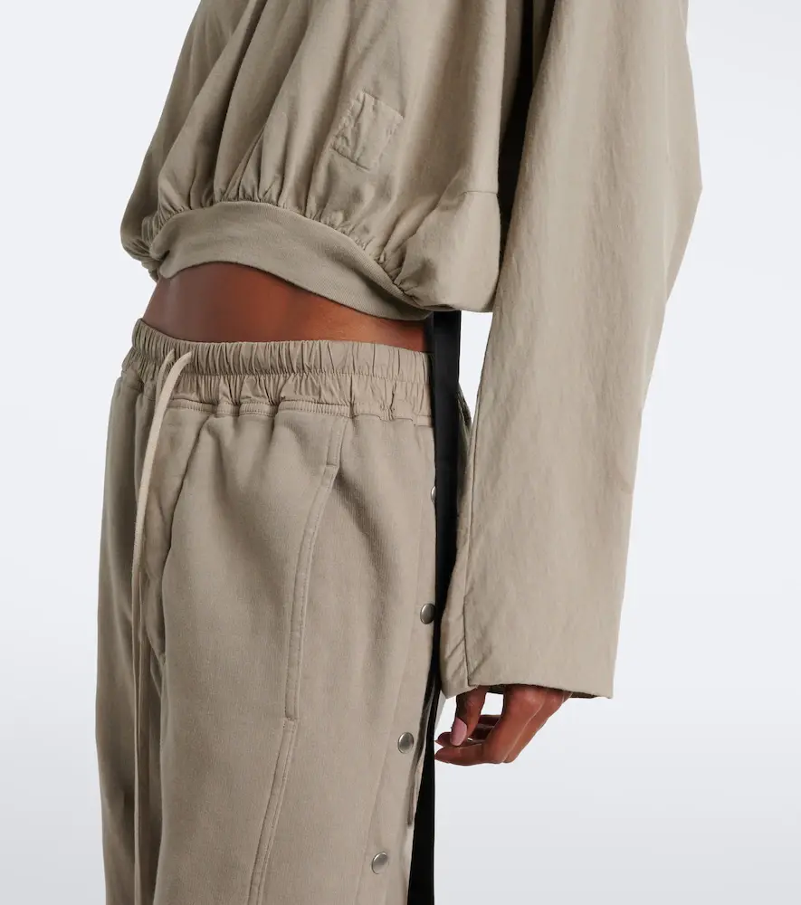 Rick Owens DRKSHDW cropped cotton jersey hoodie | Thumbnail 6