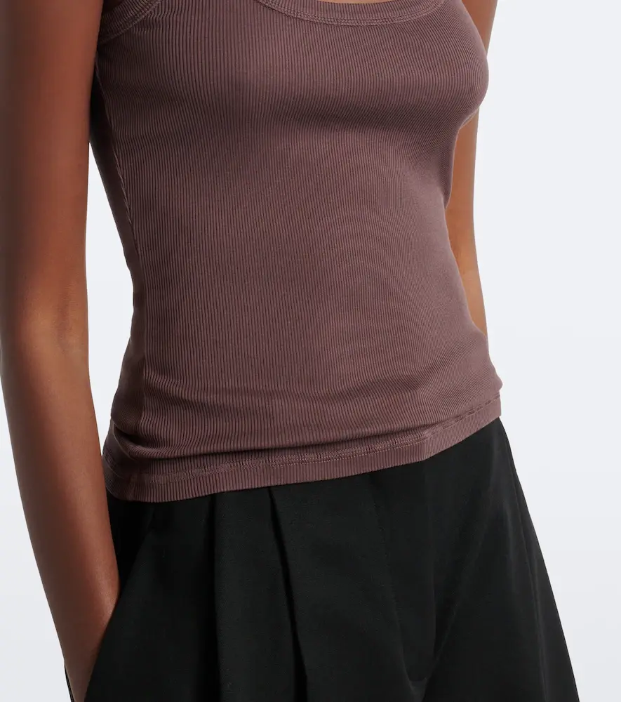 Jacquemus Grosgrain cotton jersey tank top | Thumbnail 2