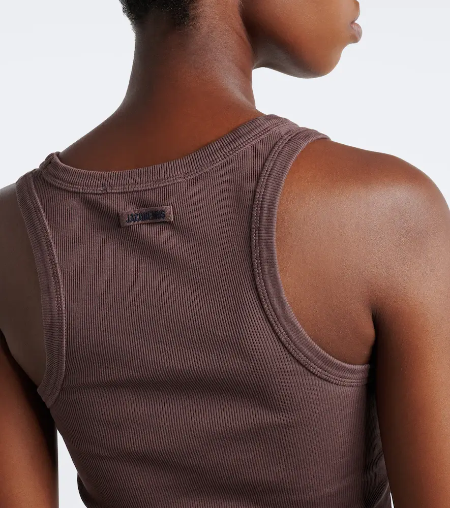 Jacquemus Grosgrain cotton jersey tank top | Thumbnail 7