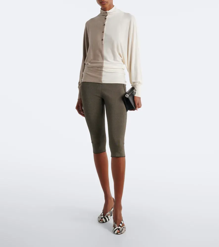 Jacquemus Paneled silk-blend sweater | Thumbnail 2 Jacquemus Paneled silk-blend sweater | Thumbnail 2