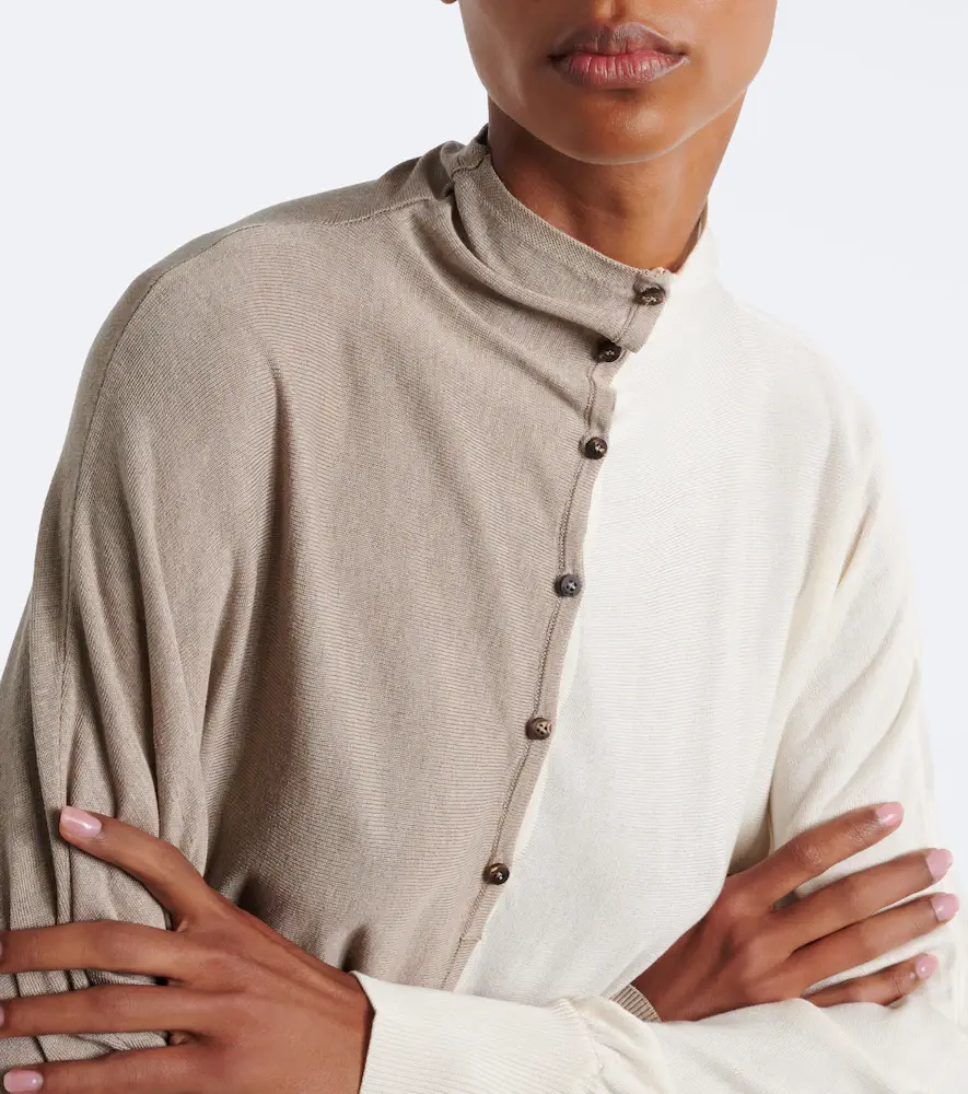 Jacquemus Paneled silk-blend sweater | Thumbnail 6 Jacquemus Paneled silk-blend sweater | Thumbnail 6