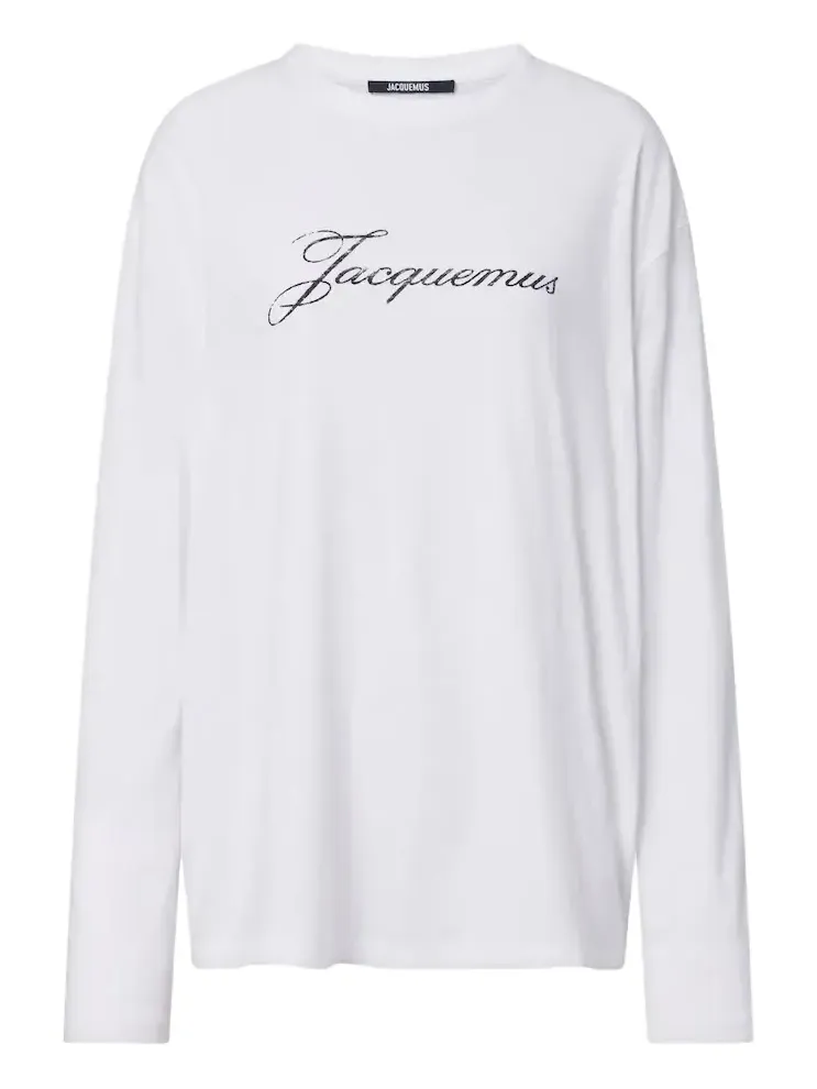Logo cotton and hemp jersey T-shirt