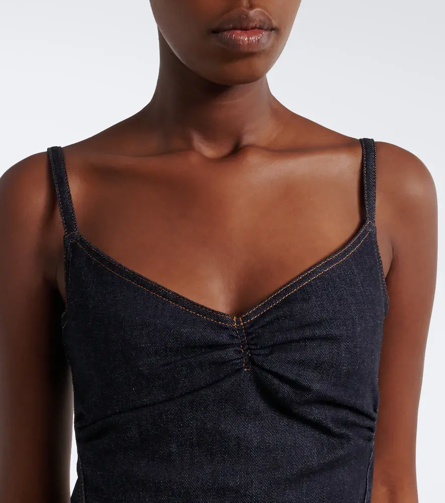 Jacquemus Pina de-Nîmes gathered denim top | Thumbnail 4 Jacquemus Pina de-Nîmes gathered denim top | Thumbnail 4