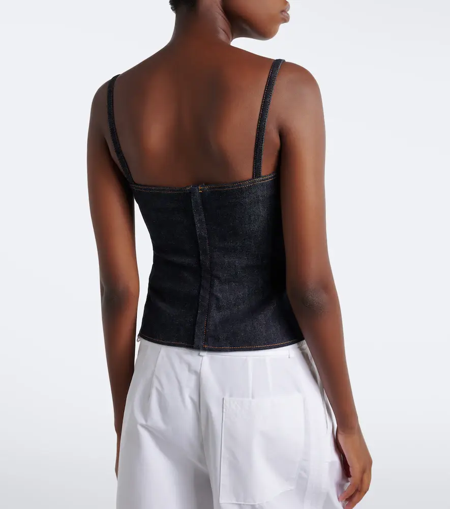 Jacquemus Pina de-Nîmes gathered denim top | Thumbnail 6 Jacquemus Pina de-Nîmes gathered denim top | Thumbnail 6