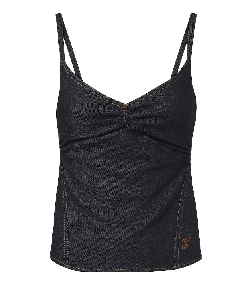 Pina de-Nîmes gathered denim top