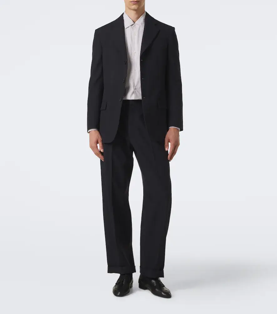 The Row Tavel pleated wool and cashmere straight pants | Thumbnail 2 The Row Tavel pleated wool and cashmere straight pants | Thumbnail 2
