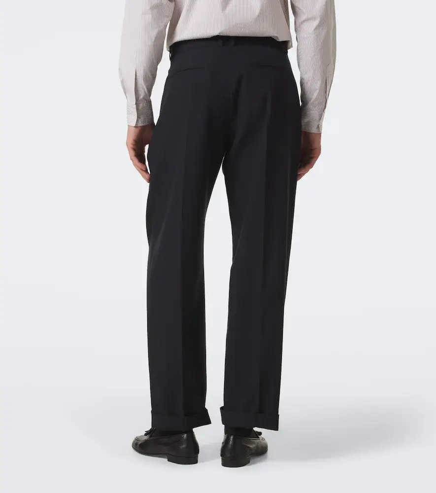 The Row Tavel pleated wool and cashmere straight pants | Thumbnail 4 The Row Tavel pleated wool and cashmere straight pants | Thumbnail 4