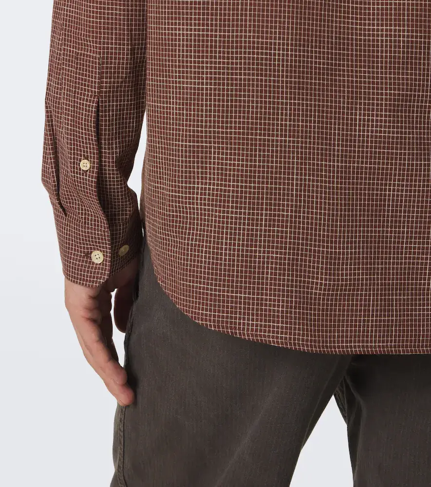 The Row Pompeo checked cotton flannel shirt | Thumbnail 4