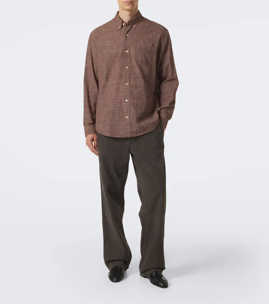 The Row Pompeo checked cotton flannel shirt | Thumbnail 5