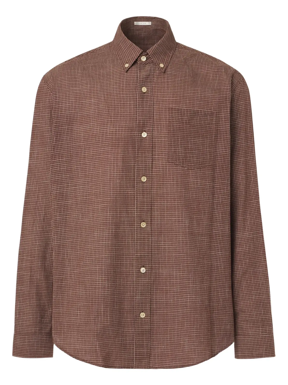 The Row Pompeo checked cotton flannel shirt