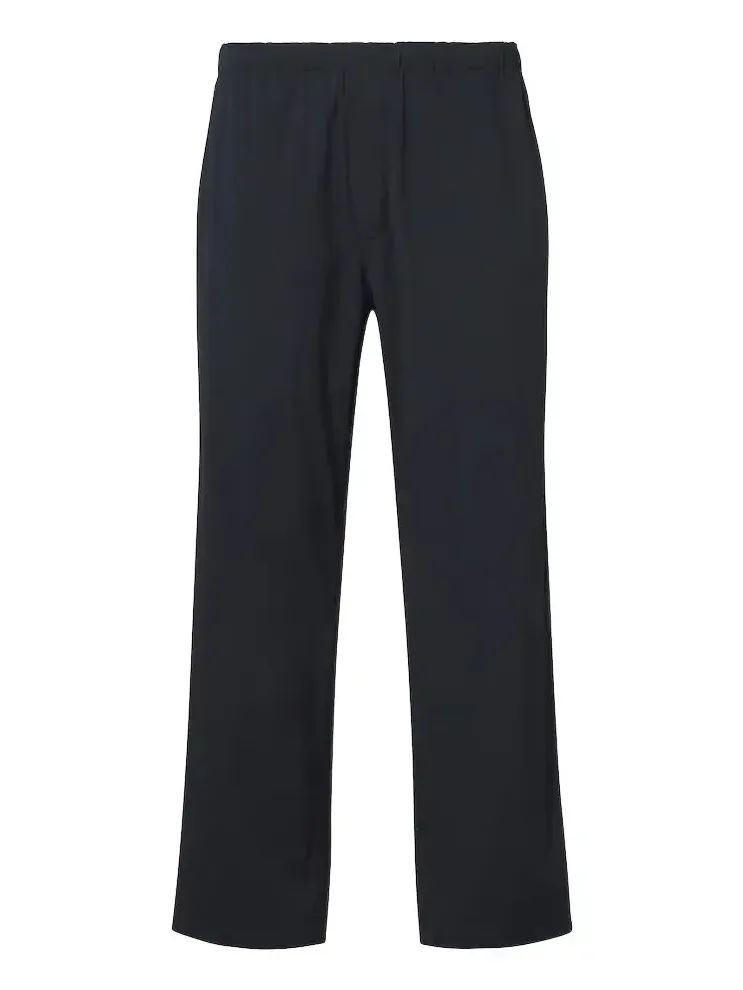 Pascale cotton-blend poplin straight pants