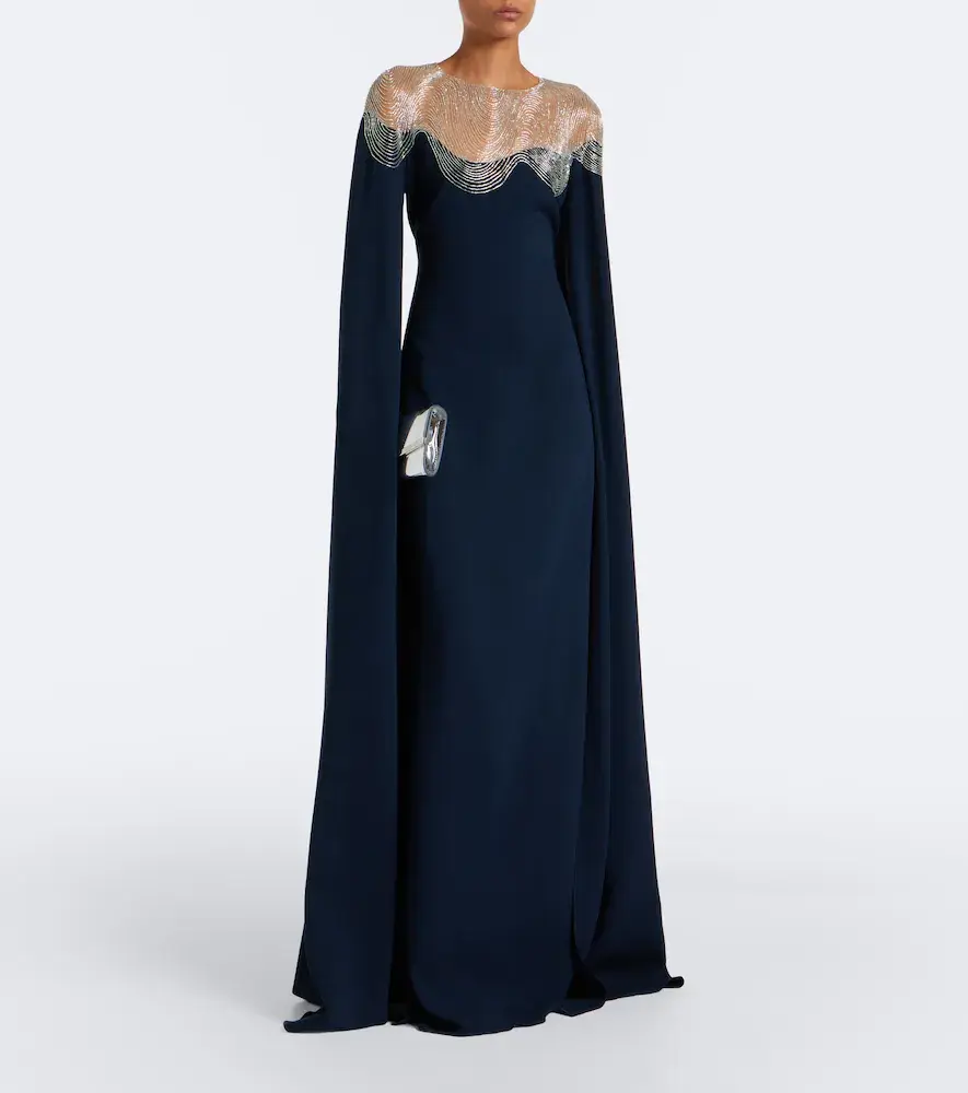 Oscar de la Renta Embellished silk-blend georgette gown | Thumbnail 2 Oscar de la Renta Embellished silk-blend georgette gown | Thumbnail 2