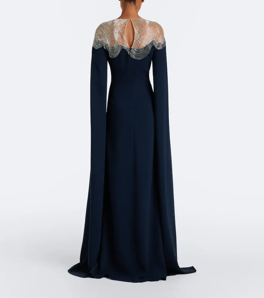 Oscar de la Renta Embellished silk-blend georgette gown | Thumbnail 5 Oscar de la Renta Embellished silk-blend georgette gown | Thumbnail 5