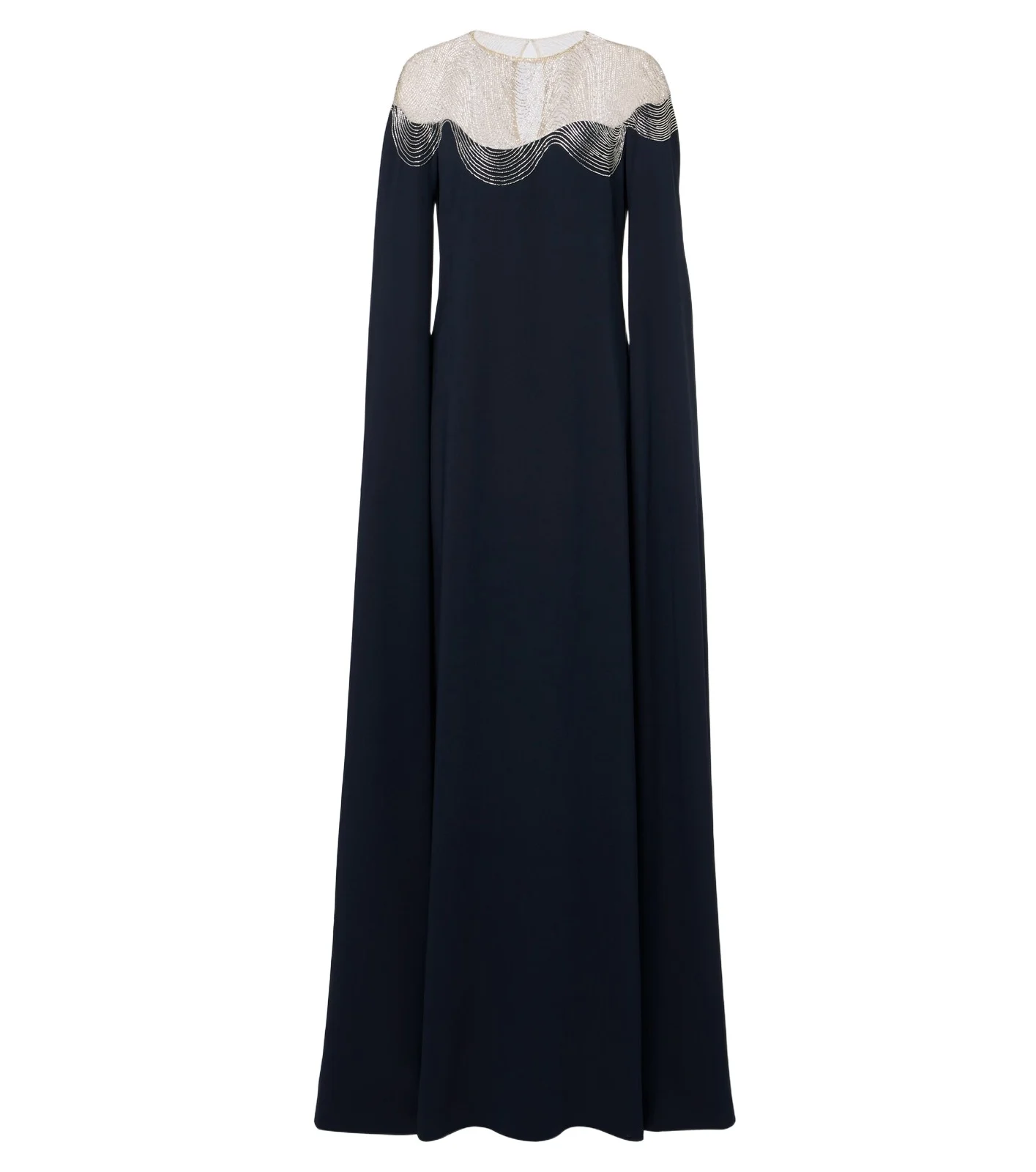 Embellished silk-blend georgette gown Embellished silk-blend georgette gown