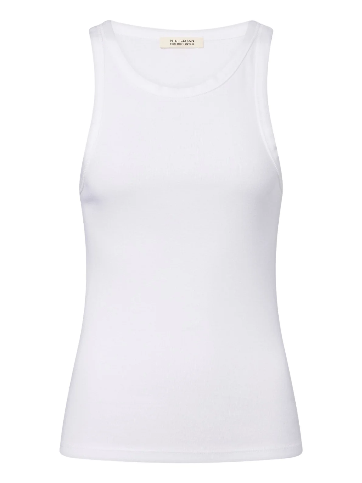 Jennifer ribbed-knit cotton tank top
