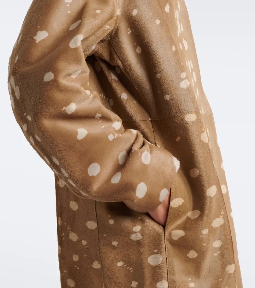 Loulou de Saison Liza printed calf hair coat | Thumbnail 2 Loulou de Saison Liza printed calf hair coat | Thumbnail 2