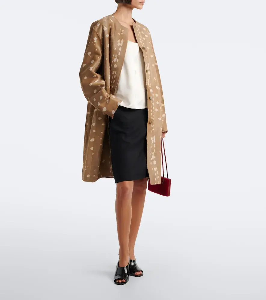 Loulou de Saison Liza printed calf hair coat | Thumbnail 3 Loulou de Saison Liza printed calf hair coat | Thumbnail 3