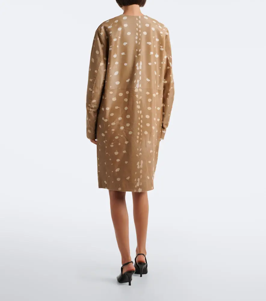 Loulou de Saison Liza printed calf hair coat | Thumbnail 4 Loulou de Saison Liza printed calf hair coat | Thumbnail 4