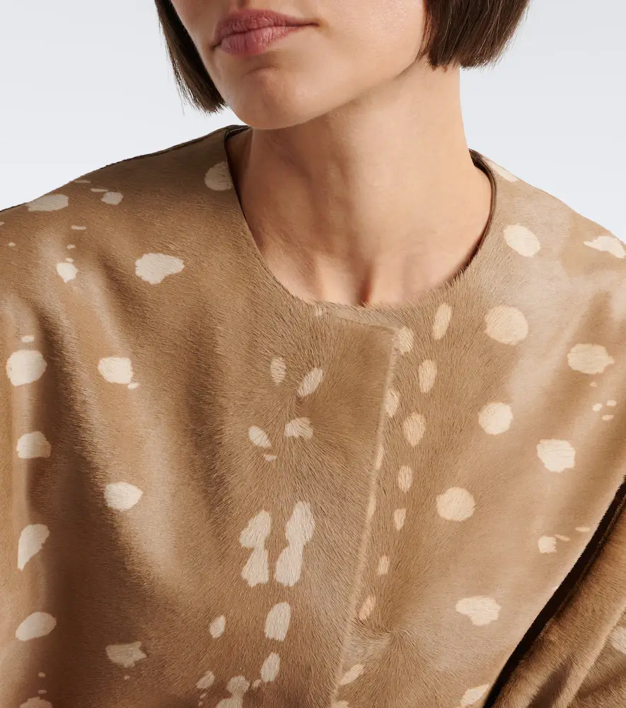 Loulou de Saison Liza printed calf hair coat | Thumbnail 5 Loulou de Saison Liza printed calf hair coat | Thumbnail 5