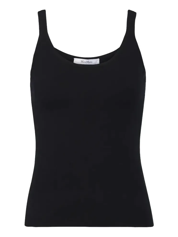 Knitted wool-blend tank top