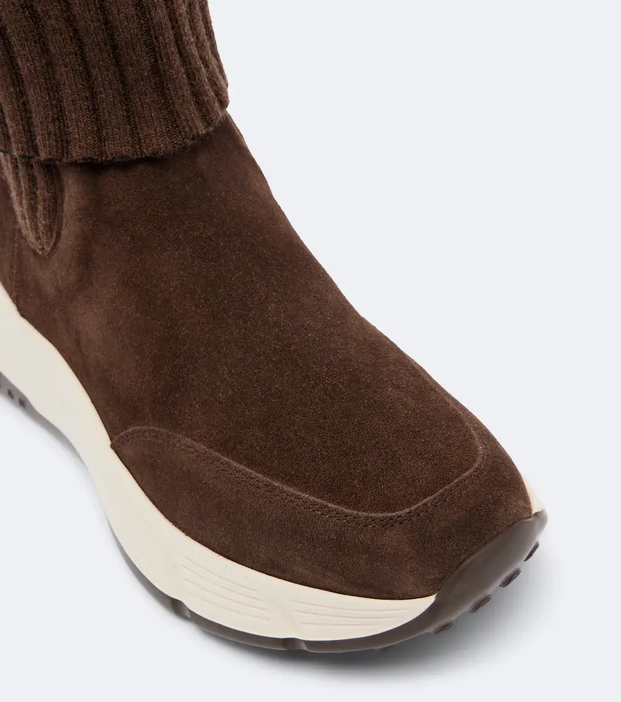 Hogan H669 knitted suede ankle boots | Thumbnail 3
