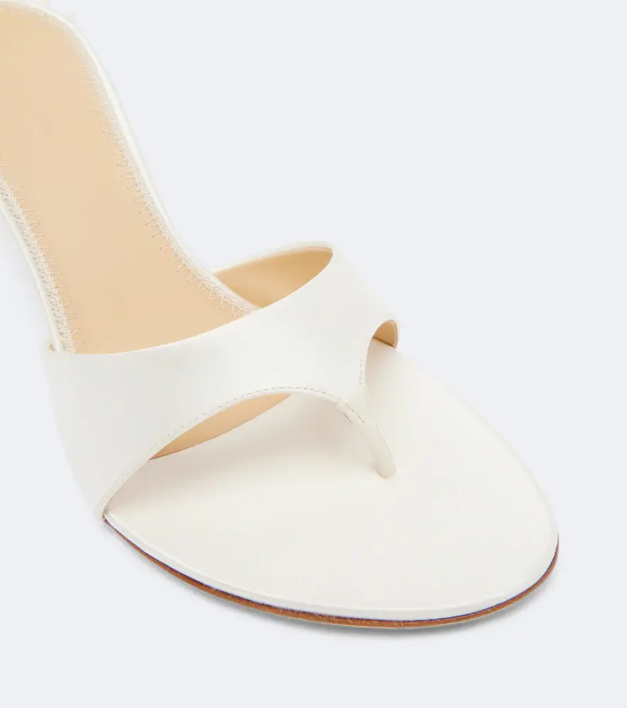 Magda Butrym Floral-appliqué satin thong sandals | Thumbnail 3 Magda Butrym Floral-appliqué satin thong sandals | Thumbnail 3