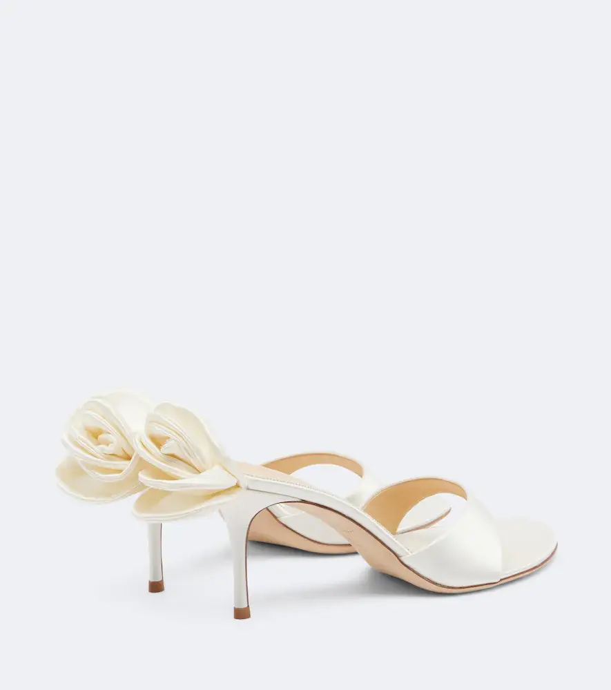 Magda Butrym Floral-appliqué satin thong sandals | Thumbnail 4 Magda Butrym Floral-appliqué satin thong sandals | Thumbnail 4