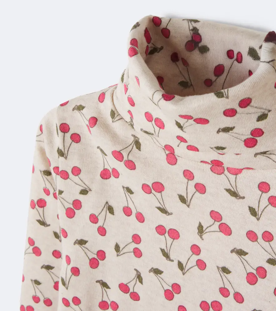 Bonpoint Tahiti printed cotton turtleneck top | Thumbnail 2