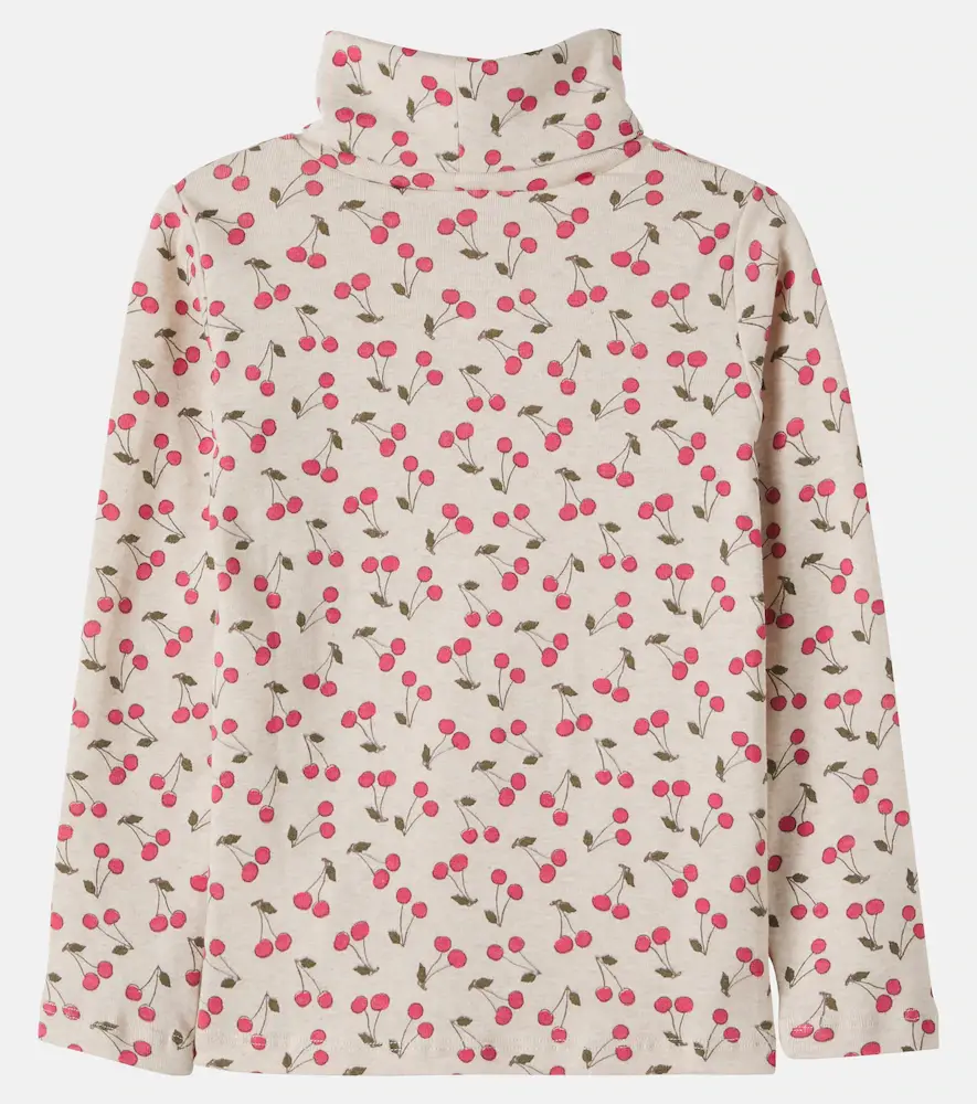 Bonpoint Tahiti printed cotton turtleneck top | Thumbnail 3