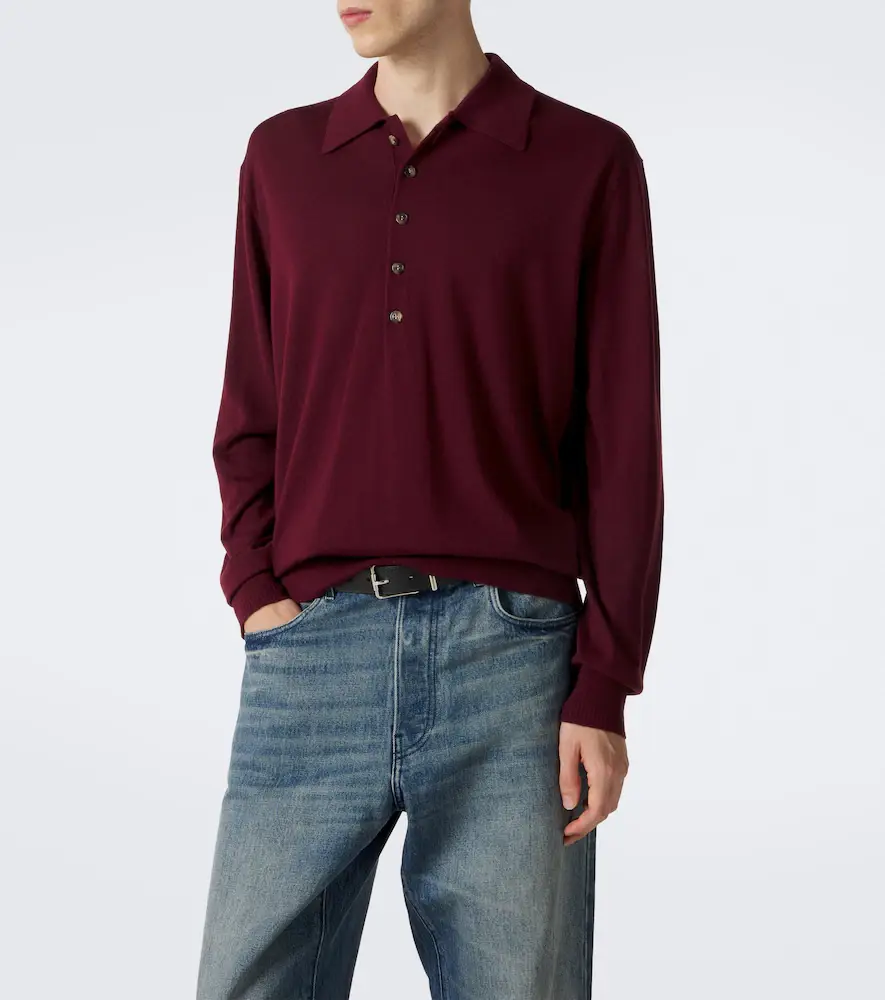 Dries Van Noten Wool polo sweater | Thumbnail 4 Dries Van Noten Wool polo sweater | Thumbnail 4