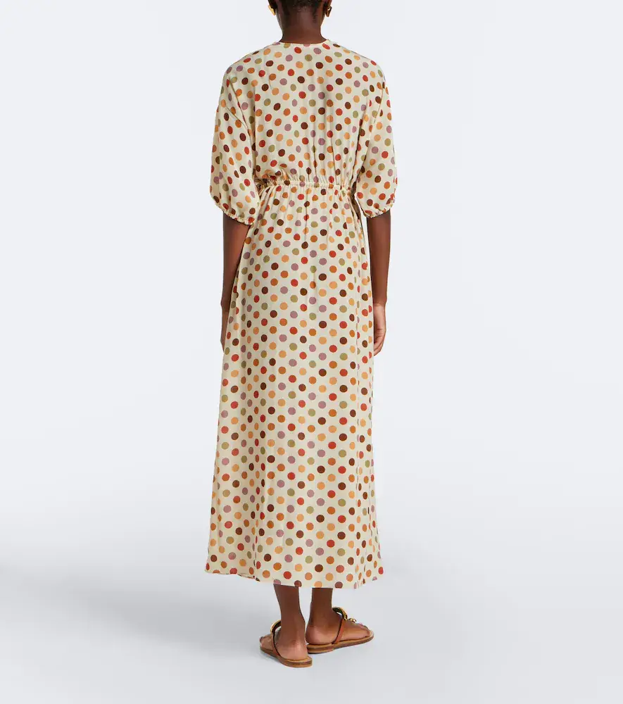 Eres Unexpected polka-dot silk midi dress | Thumbnail 2 Eres Unexpected polka-dot silk midi dress | Thumbnail 2