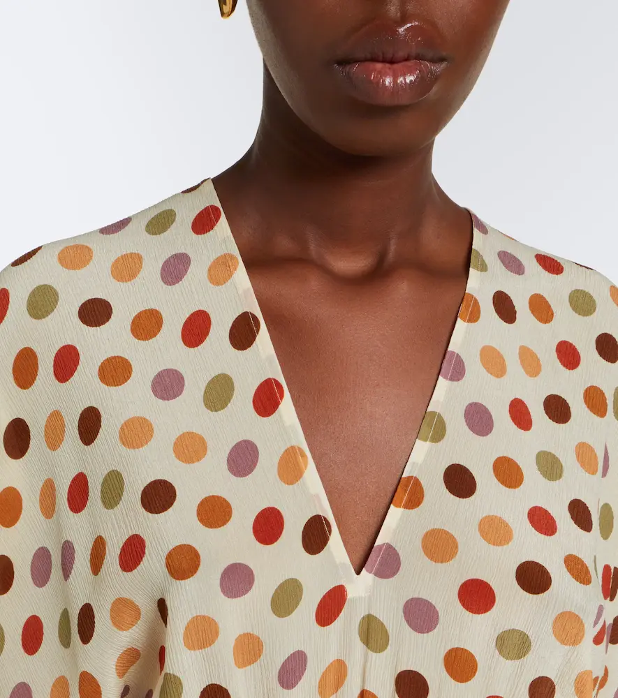 Eres Unexpected polka-dot silk midi dress | Thumbnail 5 Eres Unexpected polka-dot silk midi dress | Thumbnail 5
