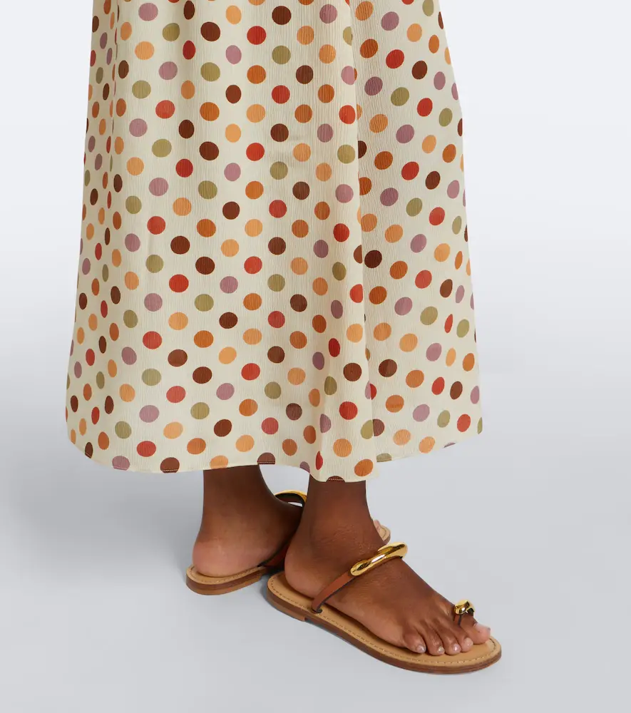 Eres Unexpected polka-dot silk midi dress | Thumbnail 6 Eres Unexpected polka-dot silk midi dress | Thumbnail 6