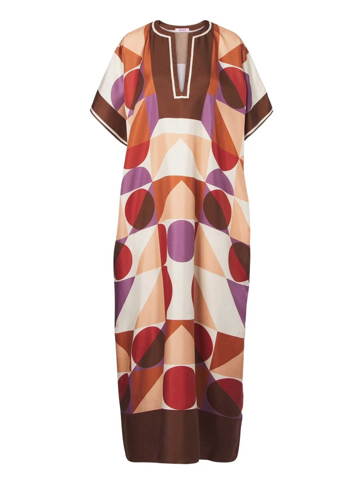 Berry printed silk twill kaftan Berry printed silk twill kaftan
