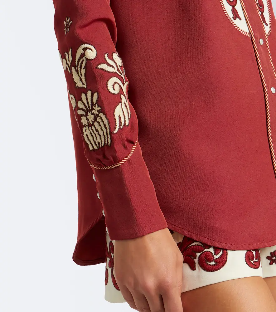 ALÉMAIS Alémais Duke embroidered wool-blend shirt | Thumbnail 2 ALÉMAIS Alémais Duke embroidered wool-blend shirt | Thumbnail 2