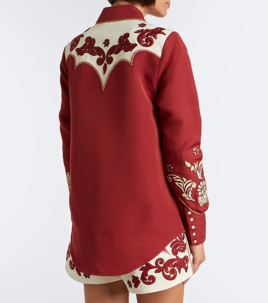ALÉMAIS Alémais Duke embroidered wool-blend shirt | Thumbnail 4 ALÉMAIS Alémais Duke embroidered wool-blend shirt | Thumbnail 4