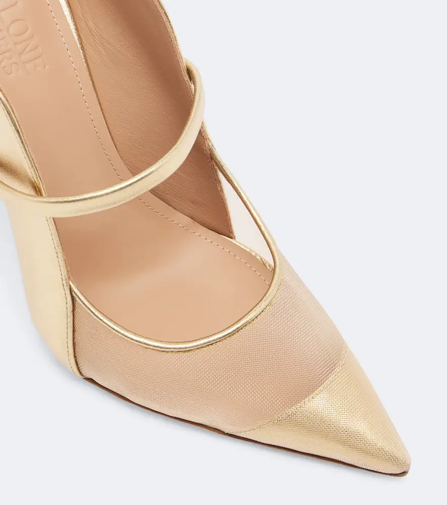Malone Souliers Maureen leather and mesh mules | Thumbnail 3 Malone Souliers Maureen leather and mesh mules | Thumbnail 3
