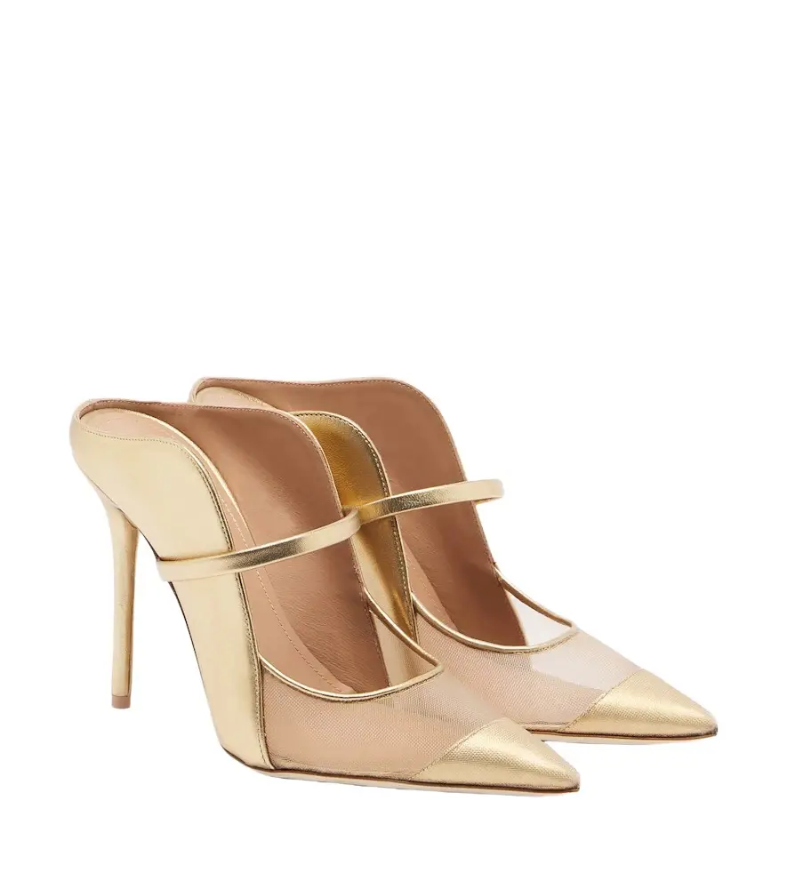 Malone Souliers Maureen leather and mesh mules | Image 1 Malone Souliers Maureen leather and mesh mules | Image 1