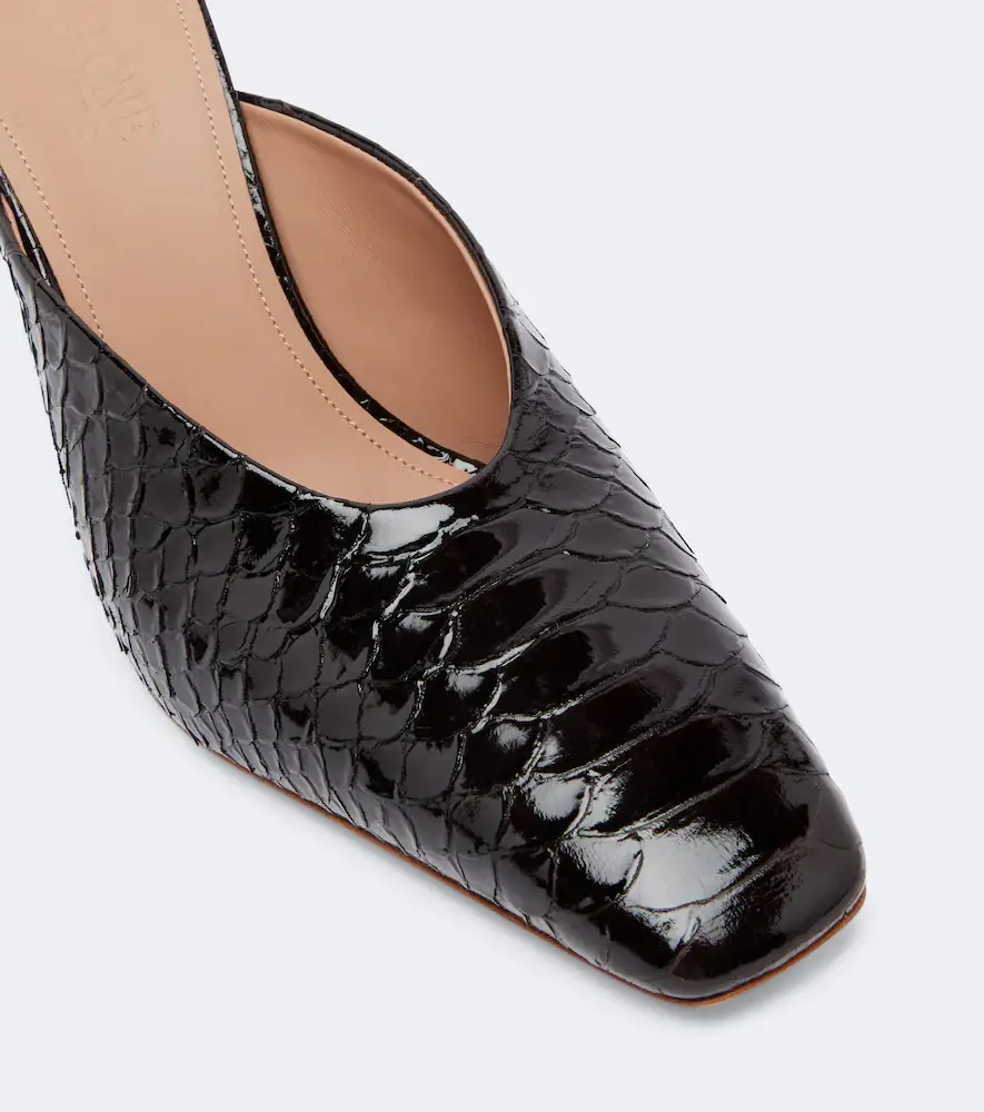 Malone Souliers Rowe croc-effect patent leather mules | Thumbnail 2 Malone Souliers Rowe croc-effect patent leather mules | Thumbnail 2